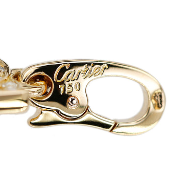 カルティエ ダイヤモンド 2C ペンダントトップ K18イエローゴールド CARTIER チャーム ロゴ 【中古】【902137】