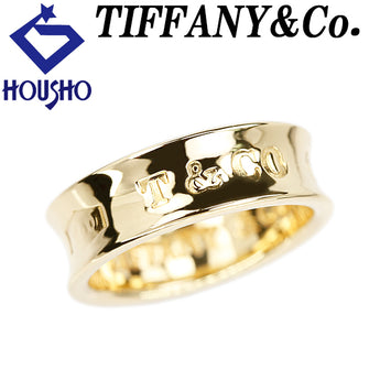 ティファニー 1837 ナロー リング K18イエローゴールド TIFFANY&Co. ロゴ 地金のみ 石なし【中古】【902139】