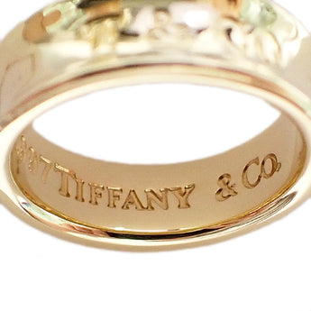 ティファニー 1837 ナロー リング K18イエローゴールド TIFFANY&Co. ロゴ 地金のみ 石なし【中古】【902139】