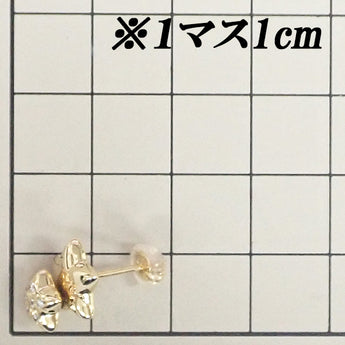 ダイヤモンド ピアス K18イエローゴールド 星 スター 回転 スイング【中古】【902150】