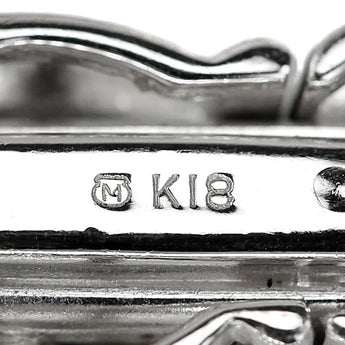 ミキモト 黒蝶真珠(南洋真珠) ネックレス ダイヤモンド K18ホワイトゴールド MIKIMOTO 連 Ｍチャーム付き【中古】【902156】