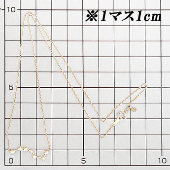 ダイヤモンド ネックレス K18イエローゴールド 北斗七星 おおくま座 スター 星座【中古】【902177】
