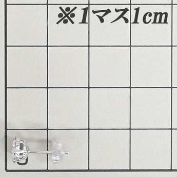 ダイヤモンド ピアス K18ホワイトゴールド 花 フラワー 植物 ボタニカル【中古】【902207】