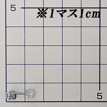アウイナイト ピアス  ダイヤモンド Pt900 華奢【中古】【902212】
