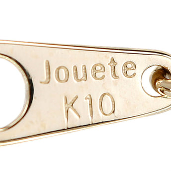 Jouete ジュエッテ オパール ネックレス ダイヤモンド K10イエローゴールド ドロップ 雫 しずく 涙 なみだ 華奢【中古】【902224】