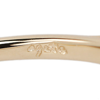 アガット ダイヤモンド リング  K10イエローゴールド agete 一粒石 細め 華奢【中古】【902240】
