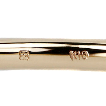 ヒロタカ Hirotaka ダイヤモンド リング  K10イエローゴールド バー 細め 華奢【中古】【902243】