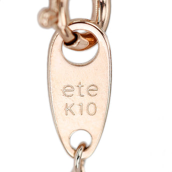 エテ パール(真珠) ネックレス K10ピンクゴールド ete ステーション ベビーパール 華奢【中古】【902251】