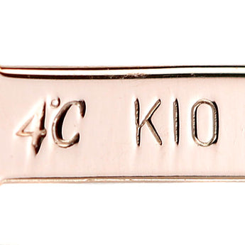 ヨンドシー ダイヤモンド ネックレス K10ピンクゴールド 4℃ サークル ラウンド 円 丸【中古】【902262】