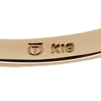 タサキ 田崎真珠 アコヤ真珠 リング ダイヤモンド K18イエローゴールド TASAKI ベビーパール V字 細め【中古】【902268】
