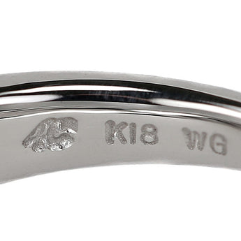 ヨンドシー ダイヤモンド リング K18ホワイトゴールド 4℃ 二連風 重ね付け風【中古】【902273】