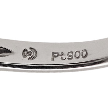タサキ 田崎真珠 アコヤ真珠 リング ダイヤモンド Pt900 TASAKI V字【中古】【902292】