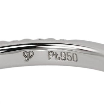 アイプリモ ダイヤモンド リング Pt950 I-PRIMO ハーフエタニティ 一文字 細め【中古】【902316】