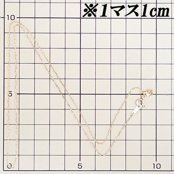 チェーンネックレス K18イエローゴールド 小豆 50.0cm 地金のみ 石なし【中古】【902328】