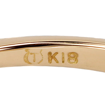 Tasaki Akoya Pearl Ring with Diamonds, 18K Yellow Gold, Thin and Dainty [Pre-owned] [Item Number 902336]