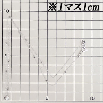 ダイヤモンド ネックレス K18ホワイトゴールド 一粒石 ステーション【中古】【902350】