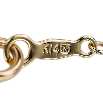 ミキモト アコヤ真珠 ネックレス K14イエローゴールド MIKIMOTO 一粒パール 透かし サークル ラウンド 円 丸【中古】【902355】