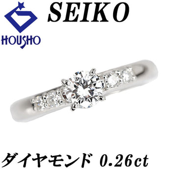 セイコー ダイヤモンド リング ダイヤモンド Pt900 SEIKO【中古】【902359】