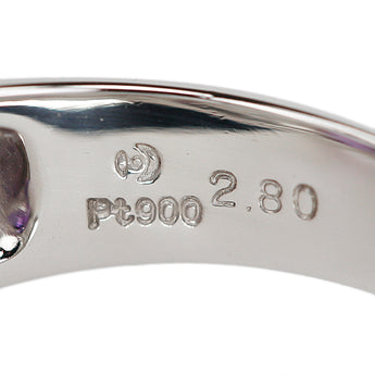 タサキ 田崎真珠 アメジスト リング ダイヤモンド Pt900 TASAKI メンズ ユニセックス【中古】【902379】
