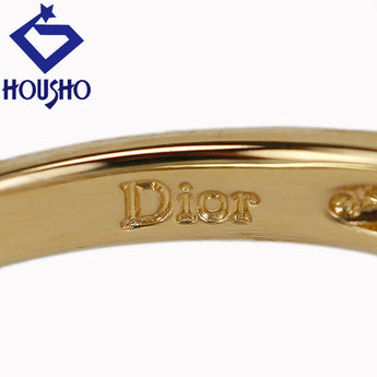 Dior Diamond Ring, 18K Yellow Gold, Dior Flower, Plant, Botanical, Rope Twist [Pre-owned] [902384]