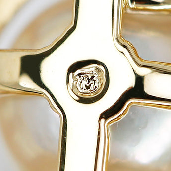ミキモト アコヤ真珠 ペンダントトップ ダイヤモンド K18イエローゴールド MIKIMOTO【中古】【902396】
