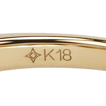 ジーエスティービー ブラックオパール リング ダイヤモンド アウイナイト デマントイドガーネット K18イエローゴールド GSTV【中古】【902401】