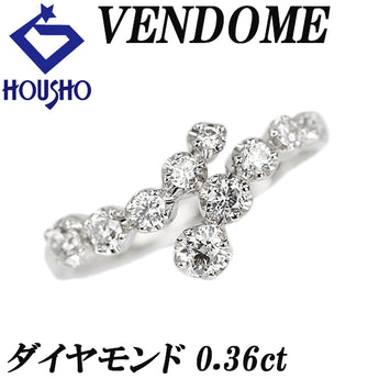 ヴァンドーム青山 ダイヤモンド リング Pt950 VENDOME AOYAMA【中古】【902410】