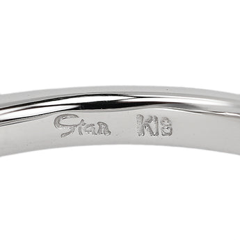 スタージュエリー ダイヤモンド リング K18ホワイトゴールド STAR JEWELRY 1/3エタニティ ハーフエタニティ 一文字【中古】【902420】