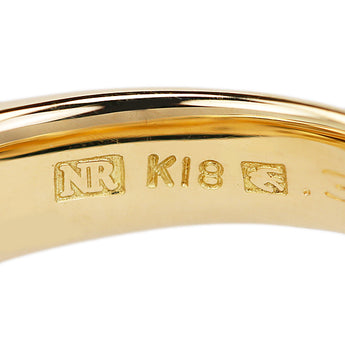 セイコー ニナリッチ NINA RICCI ダイヤモンド リング K18イエローゴールド SEIKO 2連風【中古】【902434】