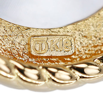 タサキ 田崎真珠 マベパール ペンダントトップ K18イエローゴールド TASAKI ロープ ツイスト 一粒パール【中古】【902440】