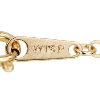 WISP ウィスプ ダイヤモンド ネックレス K18イエローゴールド 一粒石 ドロップ 雫 しずく 涙 なみだ【中古】【902451】
