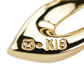 ミキモト 淡水真珠 ネックレス K18イエローゴールド MIKIMOTO 透かし【中古】【902457】