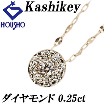 カシケイ ブラウンダイヤモンド アダマス ネックレス K18ブラウンゴールド Kashikey ロング サークル ラウンド 円 丸【中古】【902459】