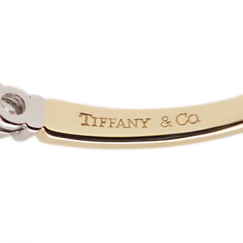 ティファニー ダイヤモンド フォーエバー リング K18イエローゴールド Pt950 TIFFANY&Co. ハーフダイヤ バンドリング ハーフサークル ハーフエタニティ コンビ 一文字【中古】【902474】