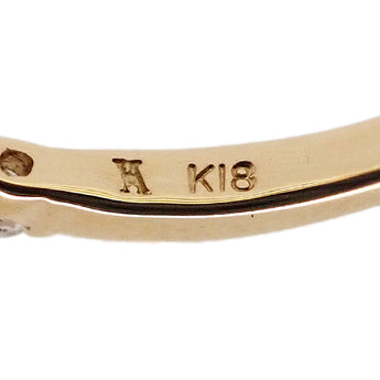 ヴァンドーム青山 ダイヤモンド リング K18イエローゴールド VENDOME AOYAMA ハーフエタニティ 一文字 細め【中古】【902476】