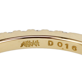 アーカー ダイヤモンド ティナ リング K18イエローゴールド AHKAH ハーフエタニティ【中古】【902483】
