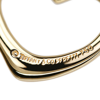 ティファニー オープンハート ペンダントトップ K18イエローゴールド TIFFANY&Co. エルサ・ペレッティ 地金のみ 石なし【中古】【902486】
