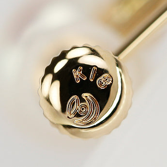 タサキ 田崎真珠 アコヤ真珠 イヤリング ダイヤモンド K18イエローゴールド TASAKI【中古】【902500】
