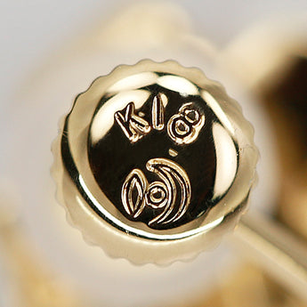 タサキ 田崎真珠 アコヤ真珠 イヤリング K18イエローゴールド TASAKI リボン【中古】【902501】