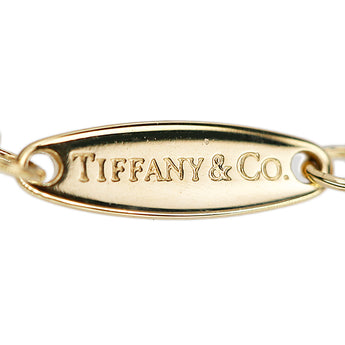 ティファニー ダイヤモンド バイザヤード ネックレス K18イエローゴールド TIFFANY&Co. エルサ・ペレッティ 一粒石 華奢【中古】【902513】