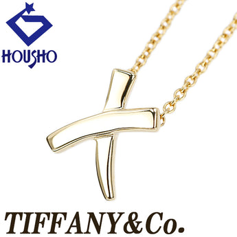 ティファニー X キス ネックレス K18イエローゴールド TIFFANY&Co. グラフィティ パロマ・ピカソ 地金のみ 石なし【中古】【902514】