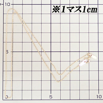 チェーンネックレス K18イエローゴールド 地金のみ 石なし【中古】【902519】