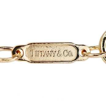 ティファニー チェーンネックレス K18イエローゴールド TIFFANY&Co. 小豆 41.0cm 地金のみ 石なし【中古】【902528】