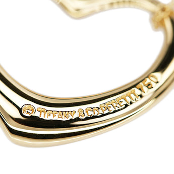 ティファニー オープンハート ネックレス K18イエローゴールド TIFFANY&Co. エルサ・ペレッティ 地金のみ 石なし【中古】【902548】