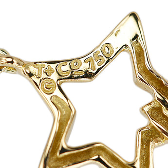 ティファニー トリプルスター ネックレス K18イエローゴールド TIFFANY&Co. 星 透かし 地金のみ 石なし【中古】【902549】