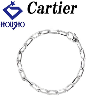 カルティエ サントス ドゥ カルティエ ブレスレット K18ホワイトゴールド CARTIER メンズ ユニセックス 地金のみ 石なし【中古】【902557】