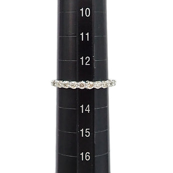 ダイヤモンド リング Pt950 ハーフエタニティ 一文字【中古】【902575】