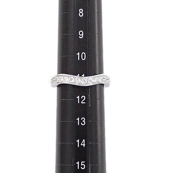 ダイヤモンド リング Pt900 ウェーブ ハーフエタニティ【中古】【902587】
