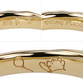 ケイウノ ディズニー Disney Sweet Honey リング K18イエローゴールド Pt950 K.UNO くまのプーさん はちみつ ハニー キャラクター コンビ【中古】【902592】