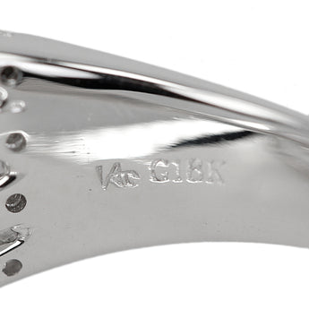 ダイヤモンド リング ダイヤモンド K18ホワイトゴールド 透かし【中古】【902607】